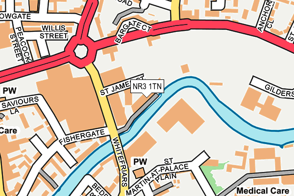 NR3 1TN map - OS OpenMap – Local (Ordnance Survey)