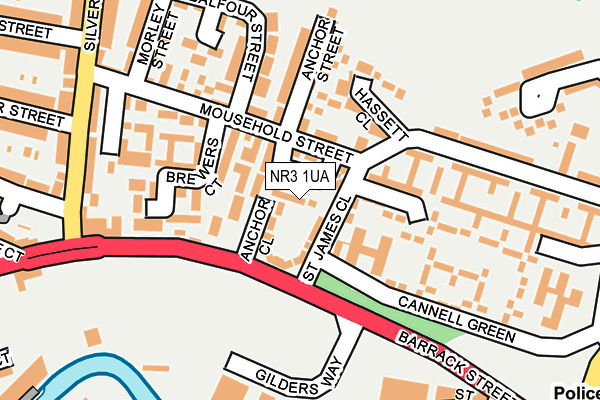 NR3 1UA map - OS OpenMap – Local (Ordnance Survey)