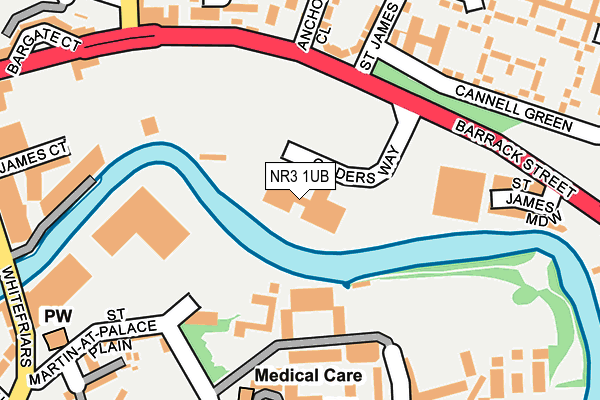Map of ATLAS HEALTH GROUP LIMITED at local scale