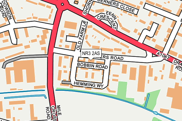 NR3 2AS map - OS OpenMap – Local (Ordnance Survey)