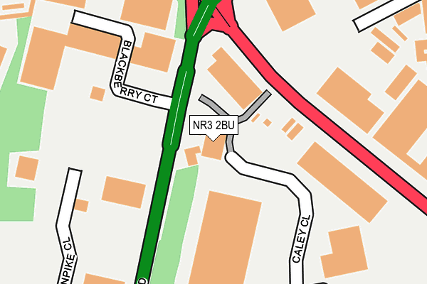 NR3 2BU map - OS OpenMap – Local (Ordnance Survey)