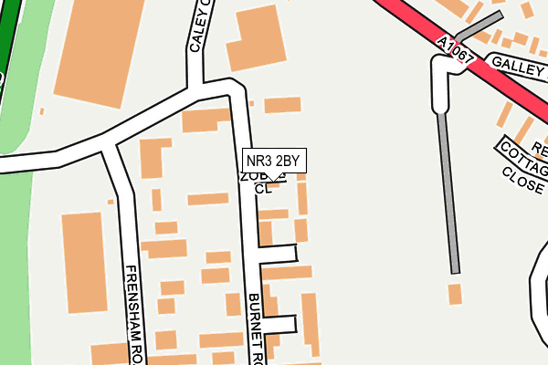 NR3 2BY map - OS OpenMap – Local (Ordnance Survey)