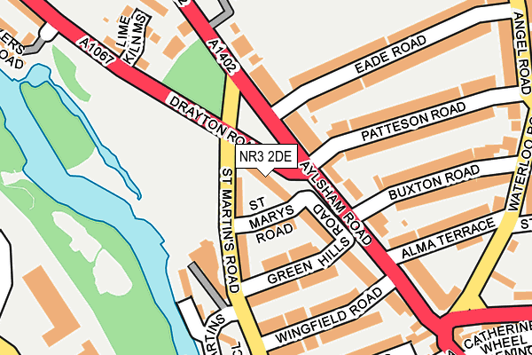 NR3 2DE map - OS OpenMap – Local (Ordnance Survey)