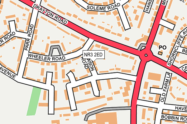NR3 2ED map - OS OpenMap – Local (Ordnance Survey)