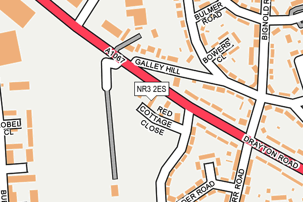 NR3 2ES map - OS OpenMap – Local (Ordnance Survey)