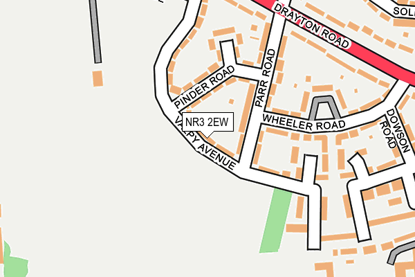 NR3 2EW map - OS OpenMap – Local (Ordnance Survey)