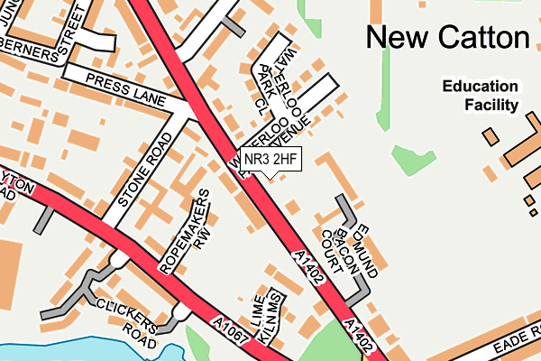 Map of THE E-LEARNING SERVICE LTD at local scale