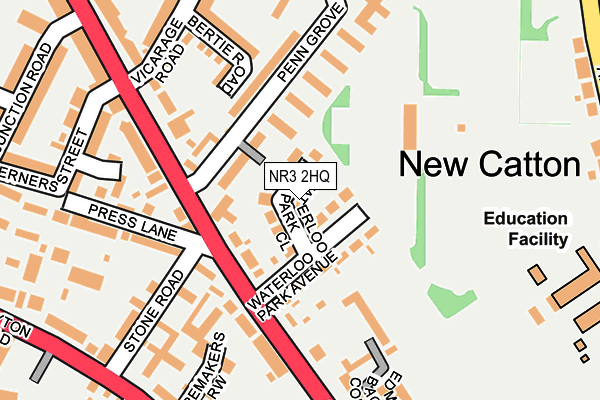 NR3 2HQ map - OS OpenMap – Local (Ordnance Survey)