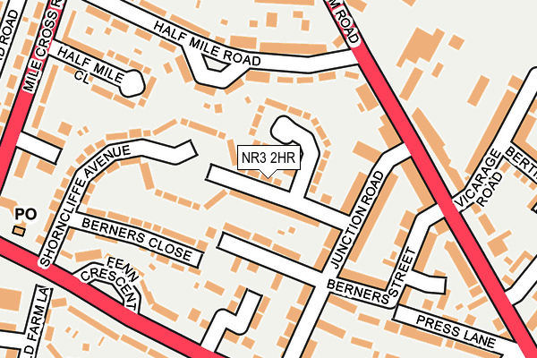 NR3 2HR map - OS OpenMap – Local (Ordnance Survey)