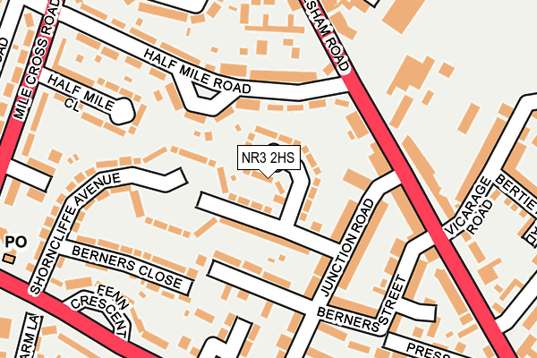 NR3 2HS map - OS OpenMap – Local (Ordnance Survey)