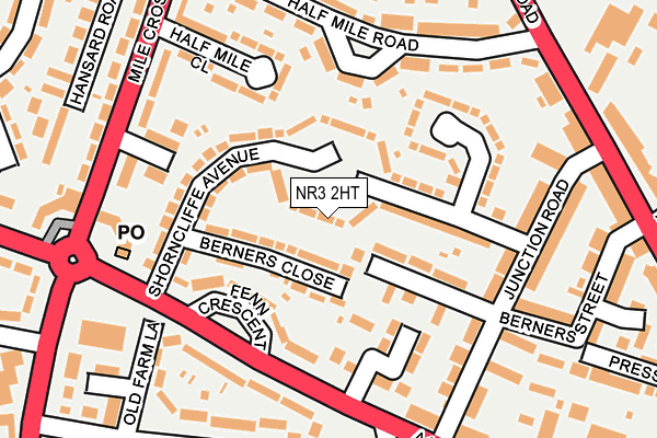 NR3 2HT map - OS OpenMap – Local (Ordnance Survey)
