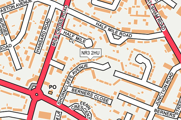 NR3 2HU map - OS OpenMap – Local (Ordnance Survey)