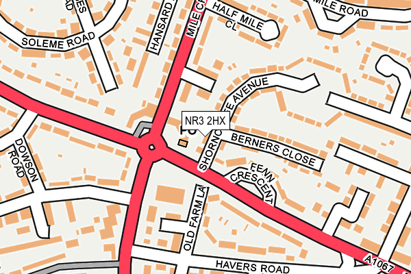 NR3 2HX map - OS OpenMap – Local (Ordnance Survey)