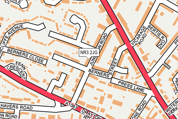NR3 2JG map - OS OpenMap – Local (Ordnance Survey)