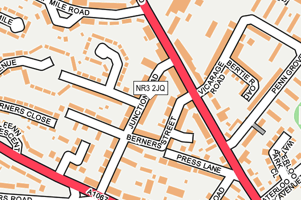 NR3 2JQ map - OS OpenMap – Local (Ordnance Survey)