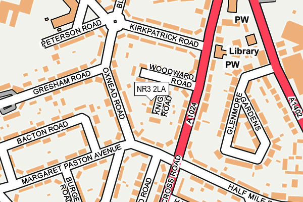 NR3 2LA map - OS OpenMap – Local (Ordnance Survey)