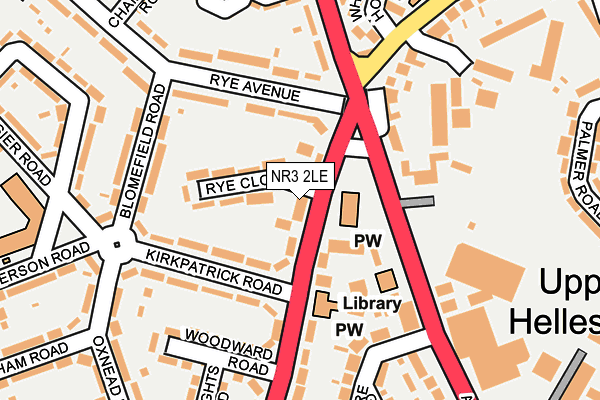 NR3 2LE map - OS OpenMap – Local (Ordnance Survey)