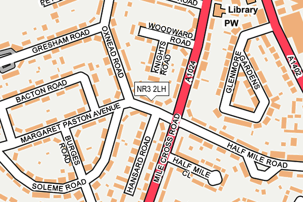 NR3 2LH map - OS OpenMap – Local (Ordnance Survey)