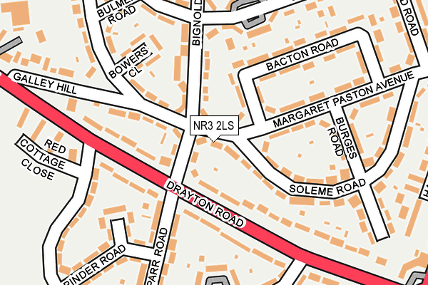 NR3 2LS map - OS OpenMap – Local (Ordnance Survey)