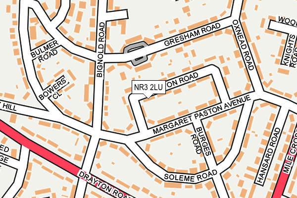 NR3 2LU map - OS OpenMap – Local (Ordnance Survey)