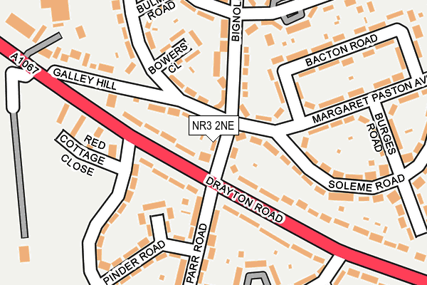 NR3 2NE map - OS OpenMap – Local (Ordnance Survey)