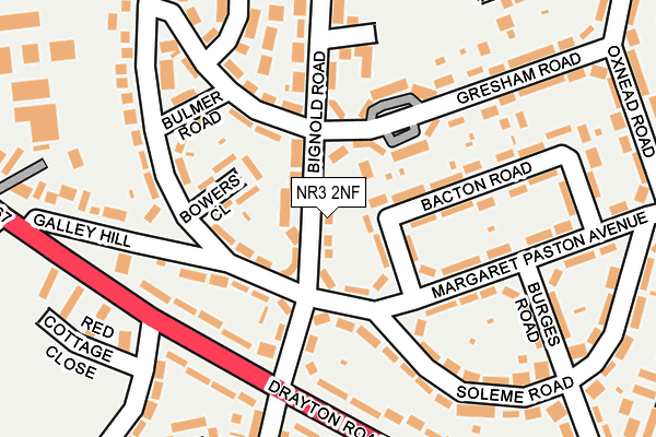 NR3 2NF map - OS OpenMap – Local (Ordnance Survey)