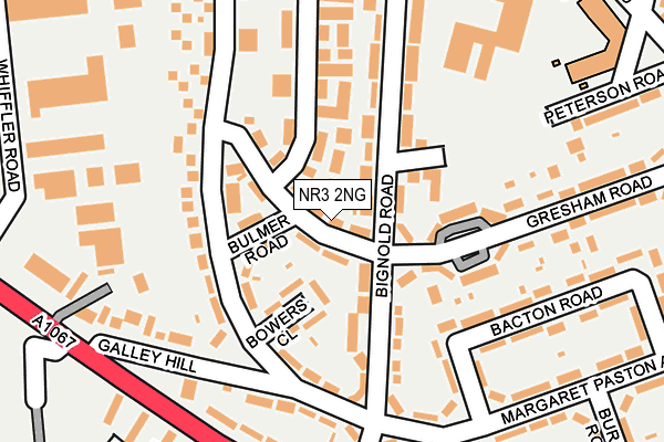 NR3 2NG map - OS OpenMap – Local (Ordnance Survey)