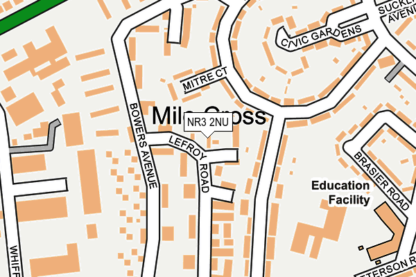 NR3 2NU map - OS OpenMap – Local (Ordnance Survey)