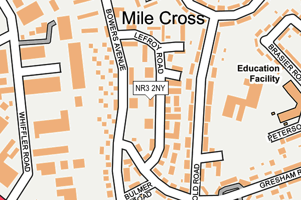 NR3 2NY map - OS OpenMap – Local (Ordnance Survey)