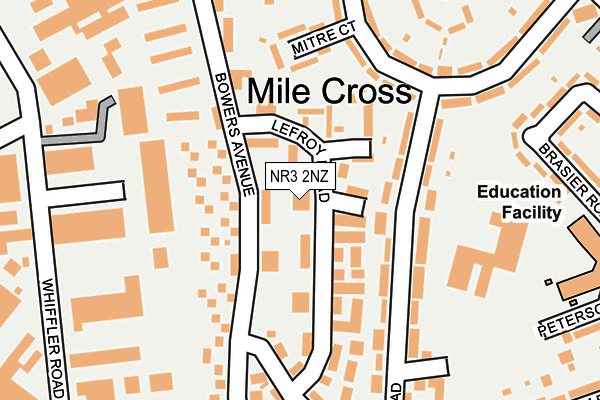 NR3 2NZ map - OS OpenMap – Local (Ordnance Survey)
