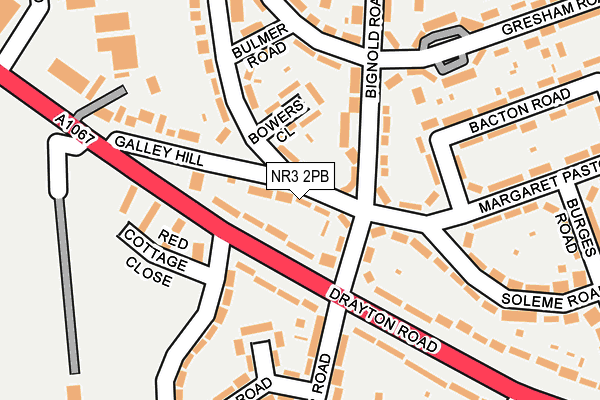 NR3 2PB map - OS OpenMap – Local (Ordnance Survey)