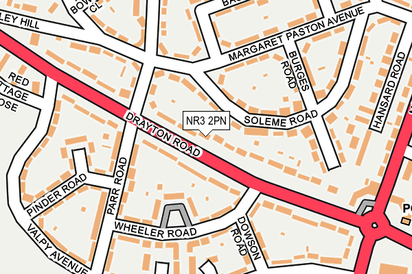NR3 2PN map - OS OpenMap – Local (Ordnance Survey)