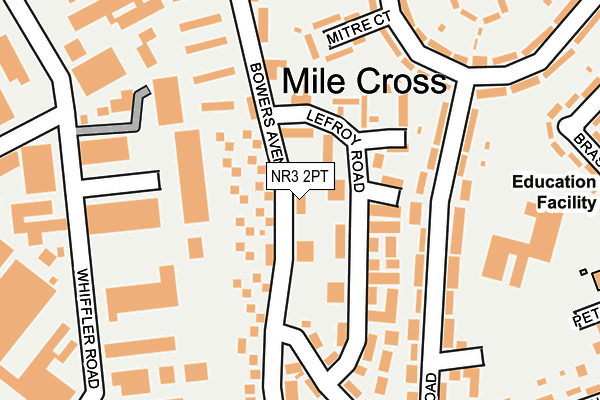 NR3 2PT map - OS OpenMap – Local (Ordnance Survey)