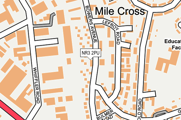 NR3 2PU map - OS OpenMap – Local (Ordnance Survey)