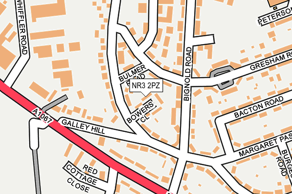 NR3 2PZ map - OS OpenMap – Local (Ordnance Survey)