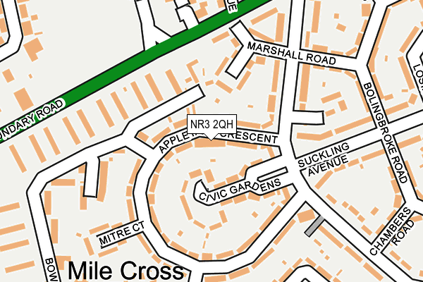 NR3 2QH map - OS OpenMap – Local (Ordnance Survey)