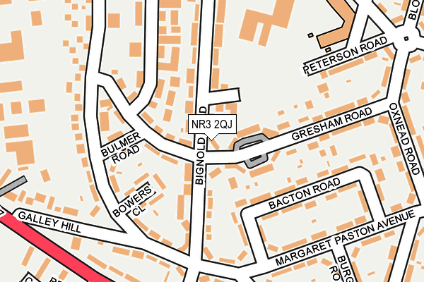 NR3 2QJ map - OS OpenMap – Local (Ordnance Survey)