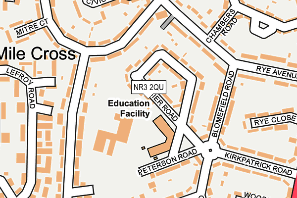 NR3 2QU map - OS OpenMap – Local (Ordnance Survey)