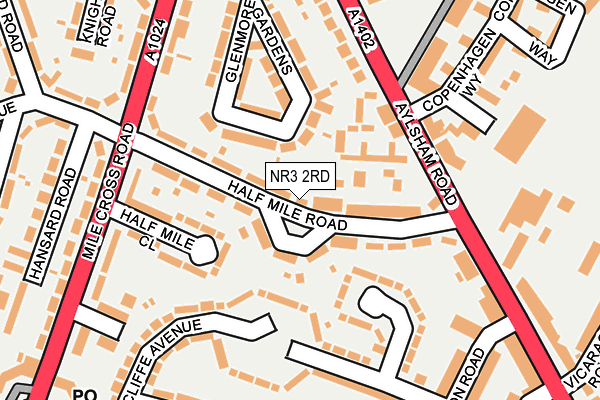 NR3 2RD map - OS OpenMap – Local (Ordnance Survey)