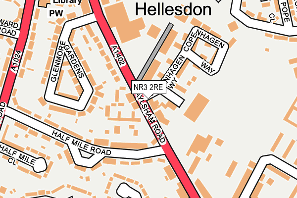 NR3 2RE map - OS OpenMap – Local (Ordnance Survey)