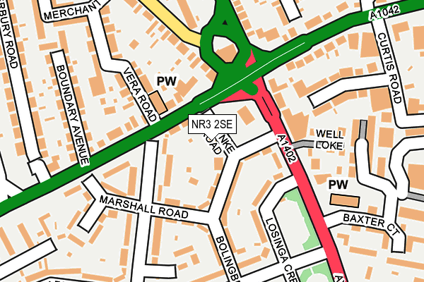 NR3 2SE map - OS OpenMap – Local (Ordnance Survey)