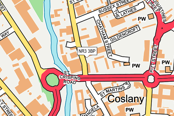 Map of ROSIE BREEN LTD at local scale