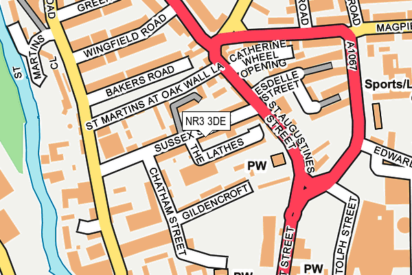 NR3 3DE map - OS OpenMap – Local (Ordnance Survey)