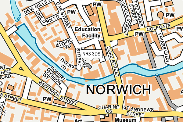 NR3 3DS map - OS OpenMap – Local (Ordnance Survey)