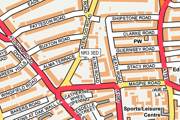 NR3 3ED map - OS OpenMap – Local (Ordnance Survey)