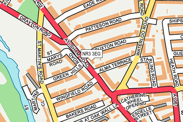 NR3 3EG map - OS OpenMap – Local (Ordnance Survey)