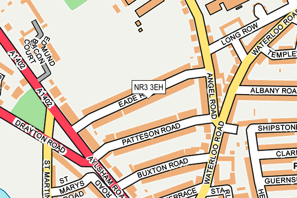 NR3 3EH map - OS OpenMap – Local (Ordnance Survey)