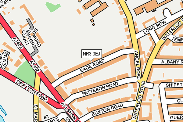 NR3 3EJ map - OS OpenMap – Local (Ordnance Survey)