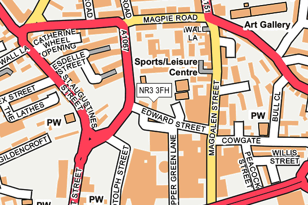 NR3 3FH map - OS OpenMap – Local (Ordnance Survey)