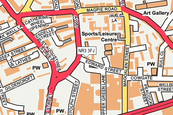 NR3 3FJ map - OS OpenMap – Local (Ordnance Survey)
